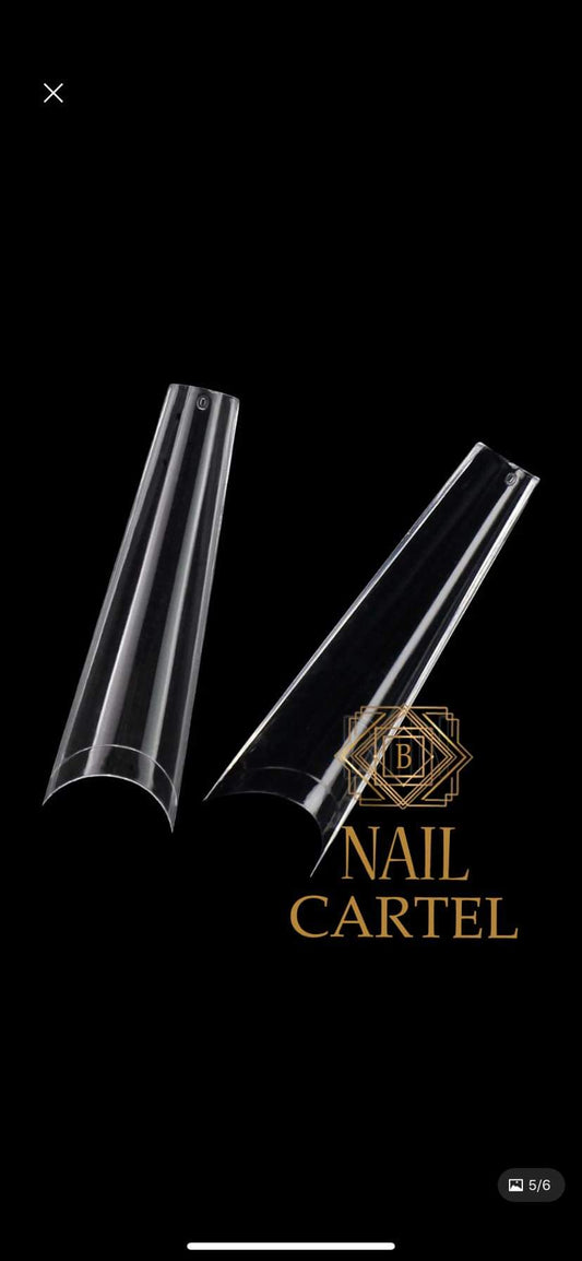 No C Curve XXL Coffin tips 500pcs